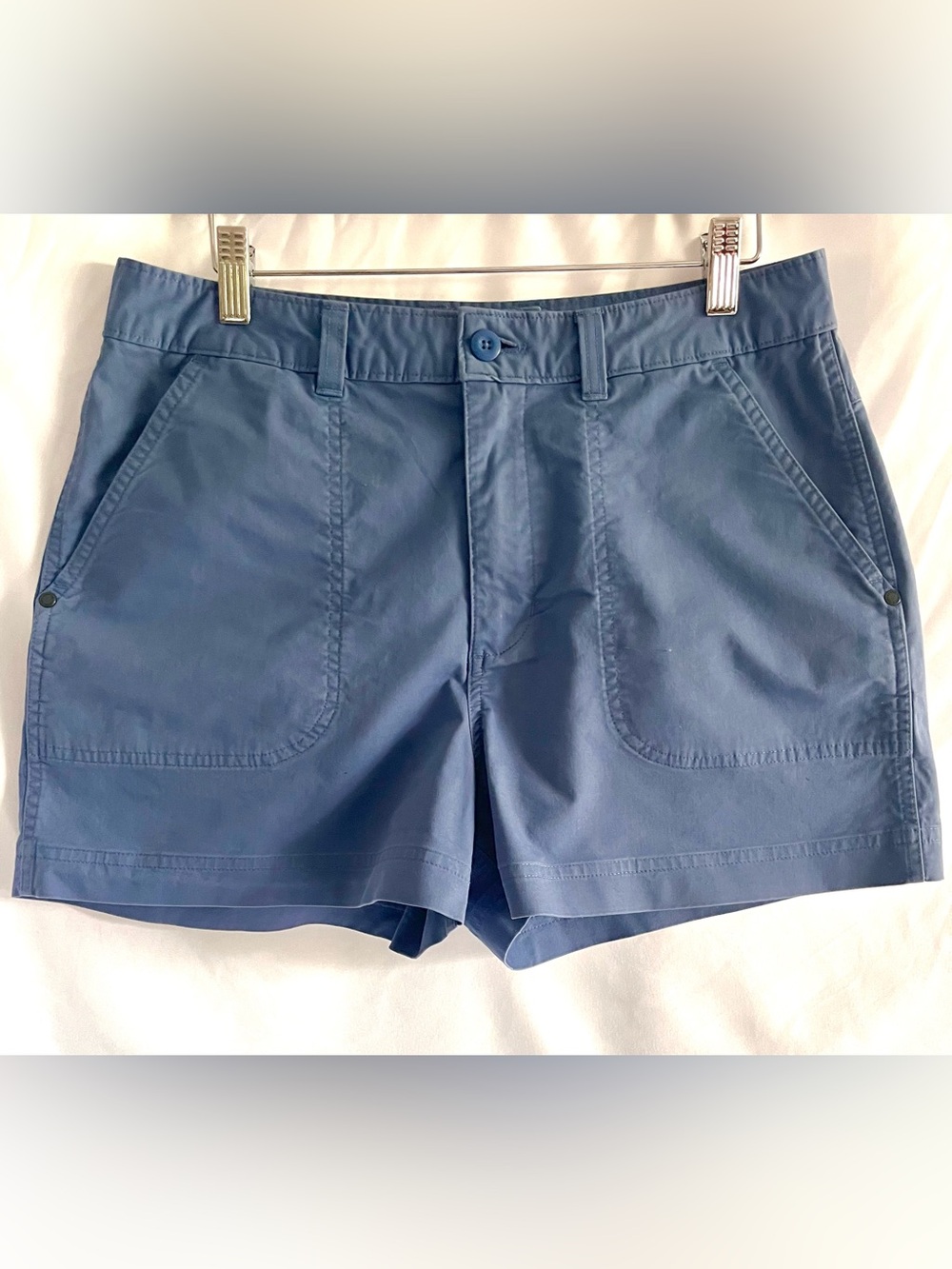 Stio Women’s Shorts Slate Blue Size 12 Gorpocore Hiking Adventure Outdoorsy
